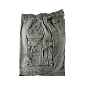 Lee Extreme Motion Mens Gray Cargo Shorts Size 42 Performance Stretch Waist 40"